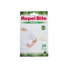 Repel Bite Natural Parches 24 unidades repelente insectos y mosquitos apto para bebés y pieles sensibles