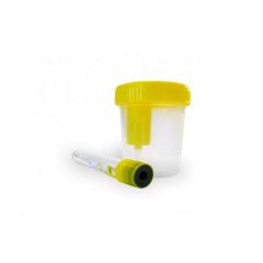 Envase recogida orina sistema vacío con tubo Aposan 100 ml