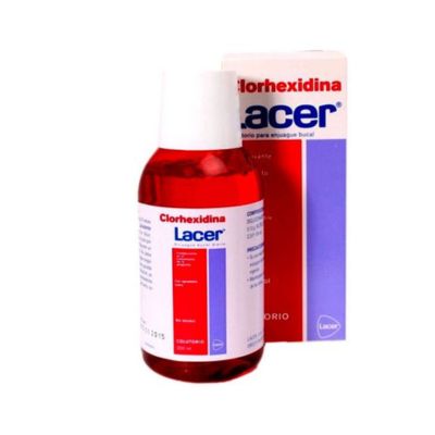 lacer clorhexidina antiseptico enjuage bucal boqueras